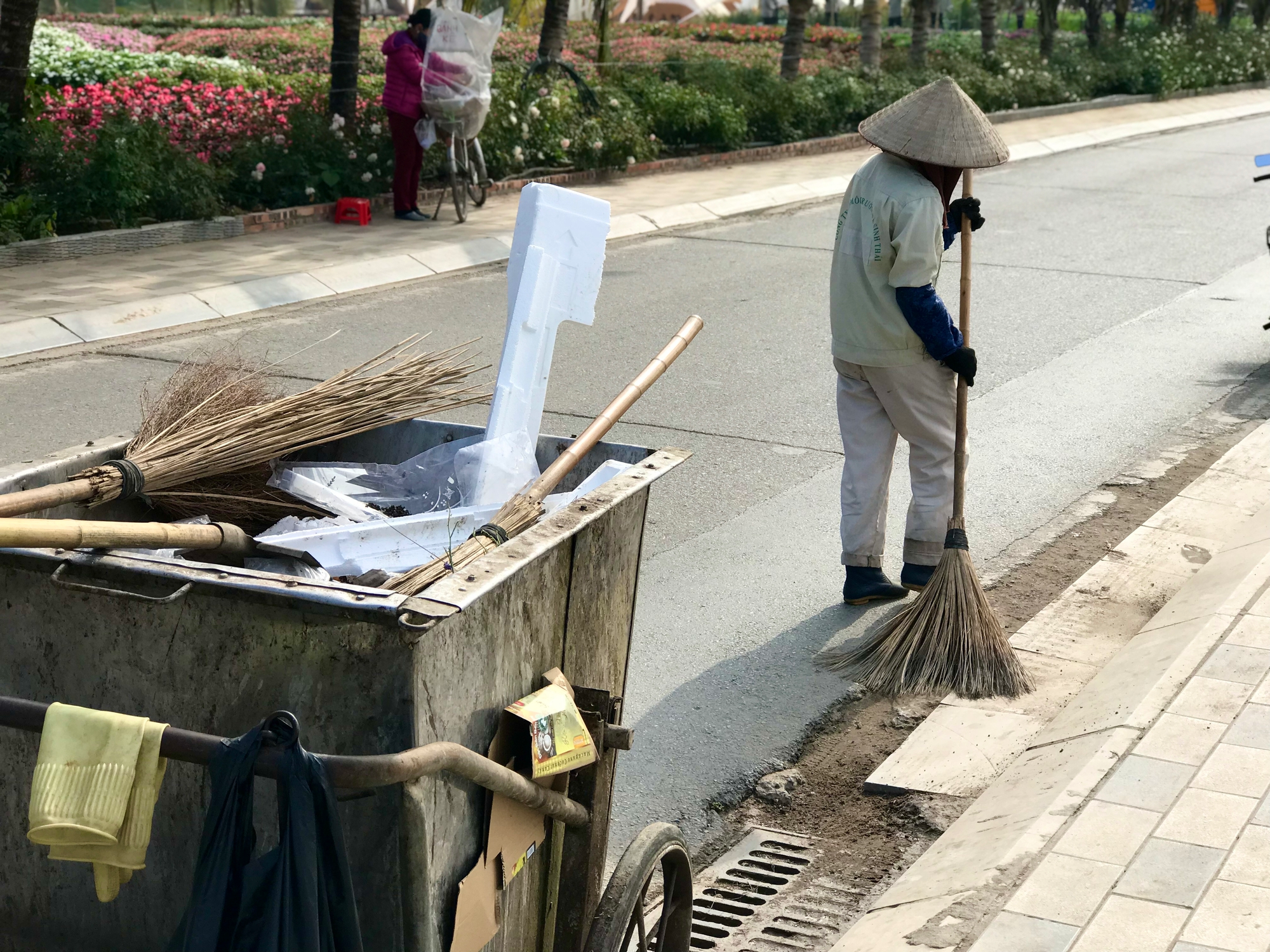 Sắc hoa nở rực trên con đường hoa sầm uất nhất Hà Nội - Ảnh 12.