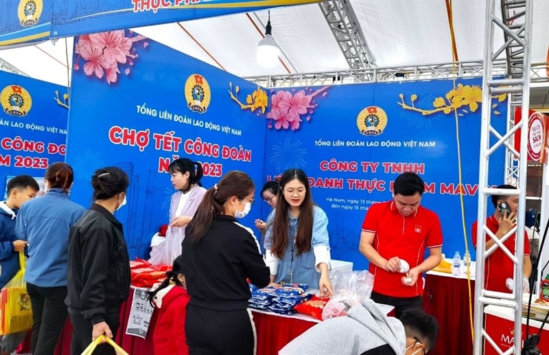 Mavin Foods tham gia chợ Tết Công đoàn 2023 tỉnh Hà Nam - Ảnh 1.