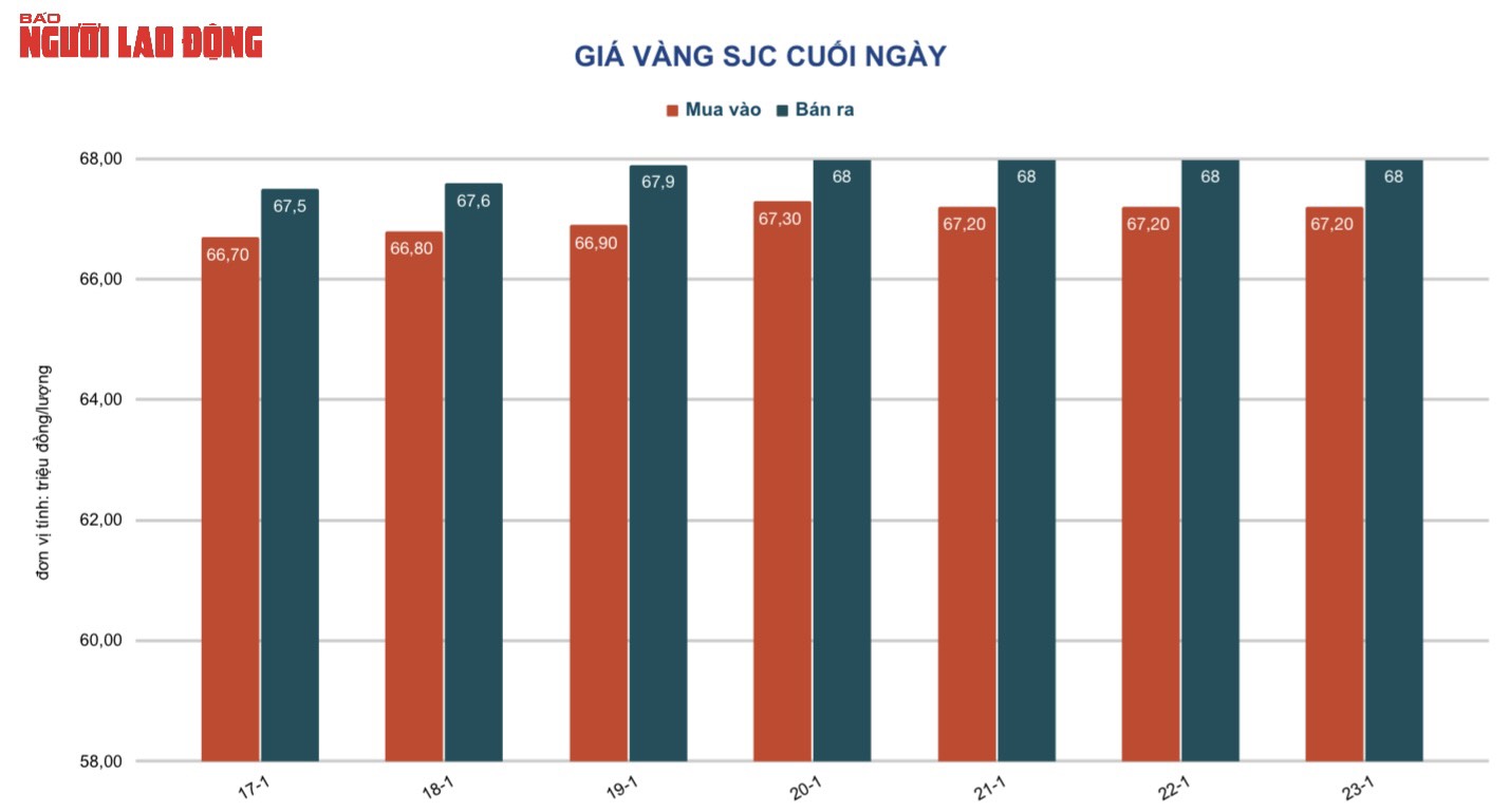 Giá vàng hôm nay 24-1: Giảm mạnh rồi bất ngờ lao lên - Ảnh 2.