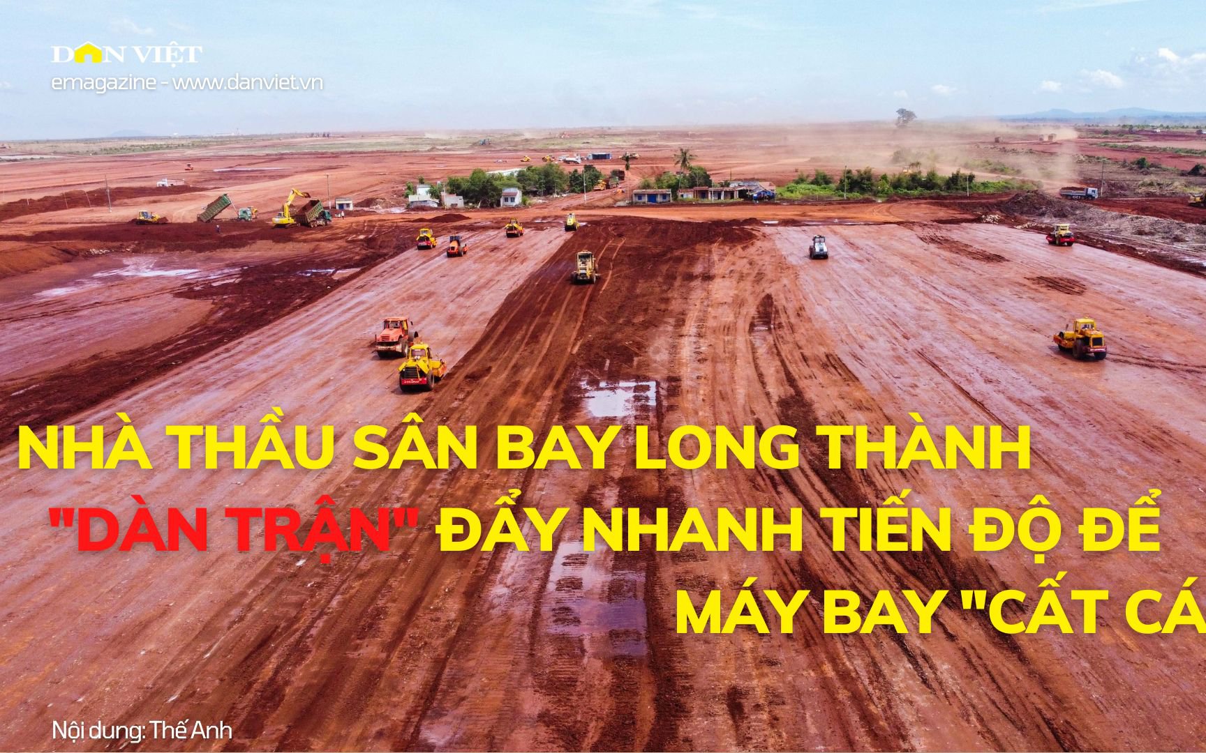 Nhà thầu &quot;dàn trận&quot; đẩy nhanh tiến độ đại công trường dự án sân bay Long Thành 