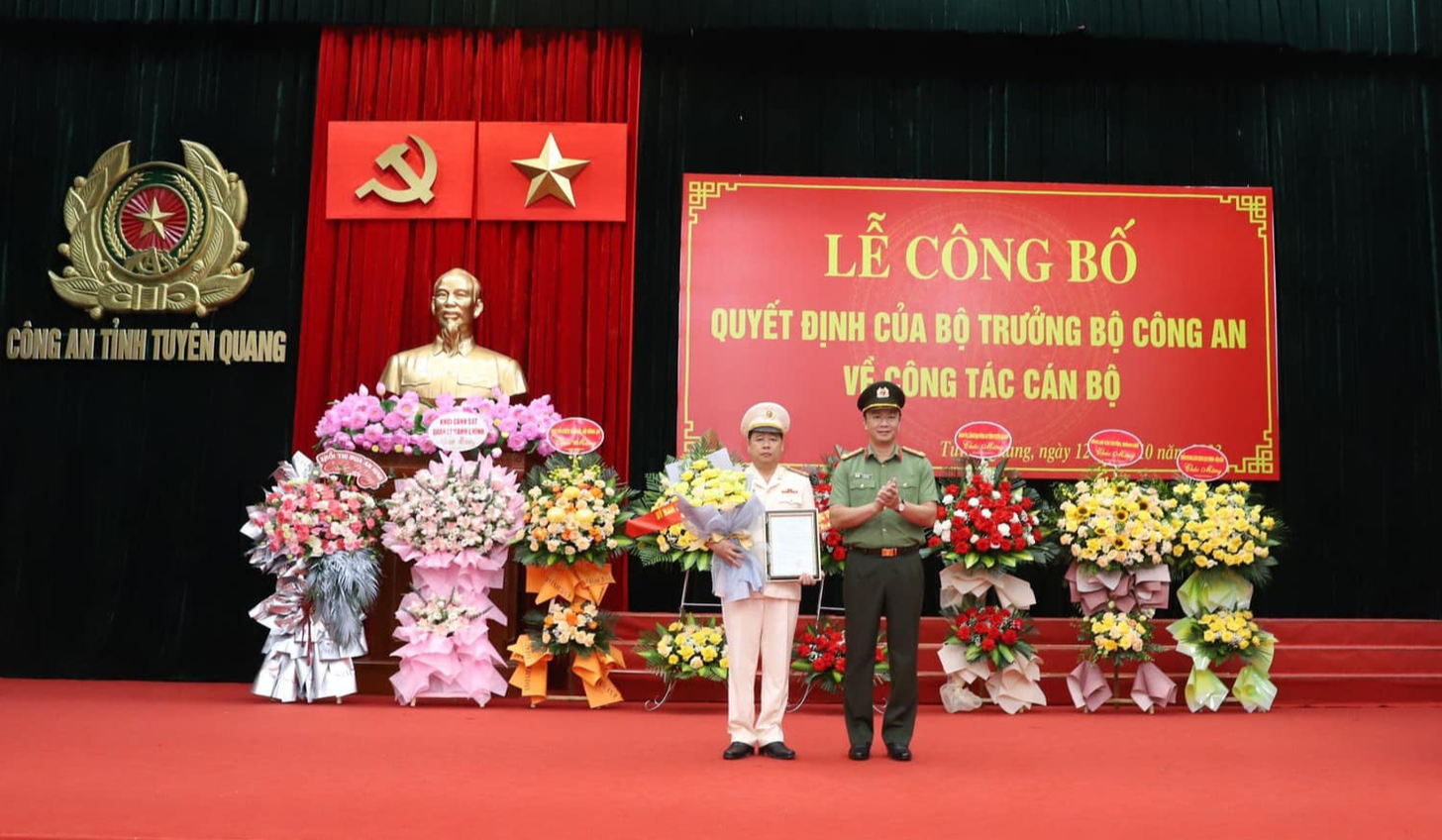 Tuyên Quang: Phó Giám đốc Công an tỉnh được bổ nhiệm làm Phó Trưởng Ban Nội chính Tỉnh ủy - Ảnh 1.