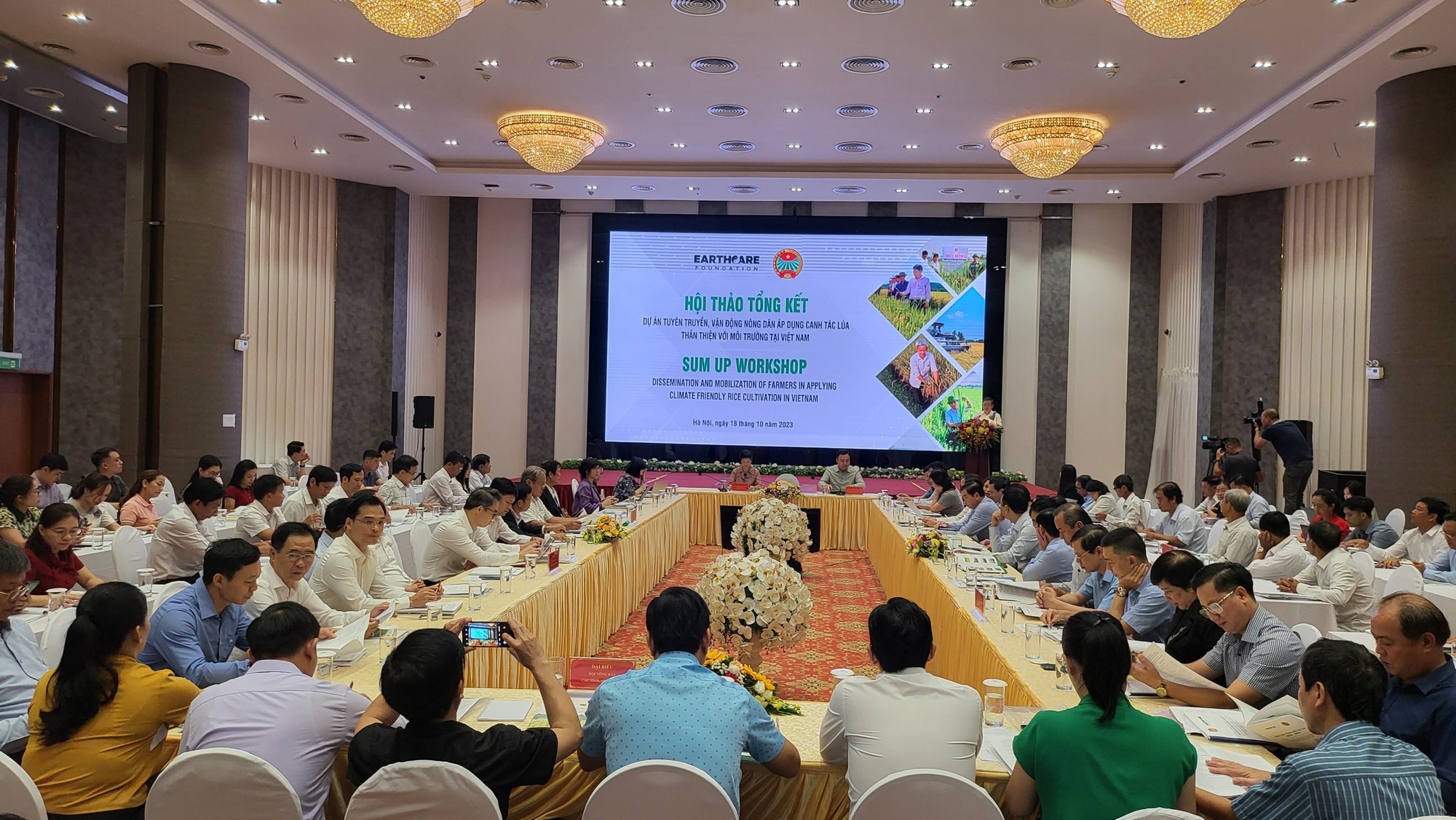 Trồng lúa thân thiện với môi trường, nông dân giảm bón phân, cho lúa &quot;uống&quot; ít nước nhưng thu nhập tăng lên - Ảnh 1.