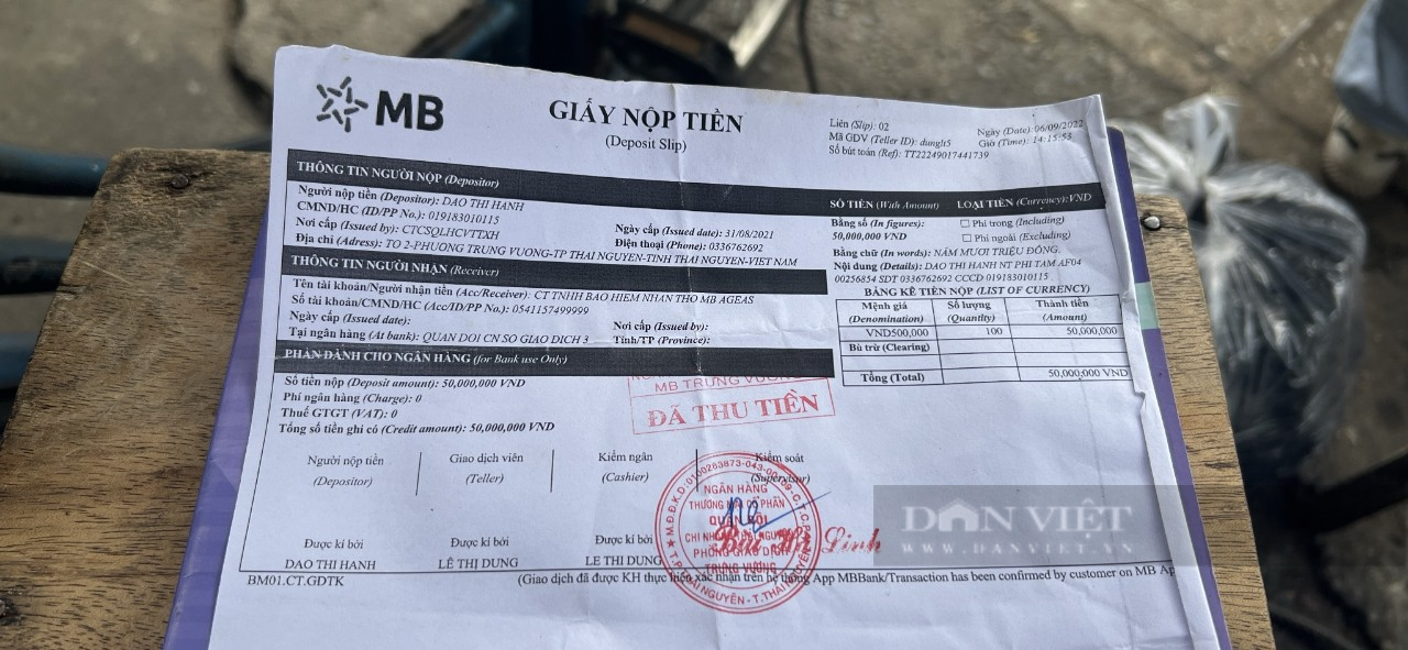 Mang tiền gửi tiết kiệm nhưng &quot;biến thành&quot; chứng nhận bảo hiểm, nhiều người dân Thái Nguyên tá hỏa - Ảnh 8.
