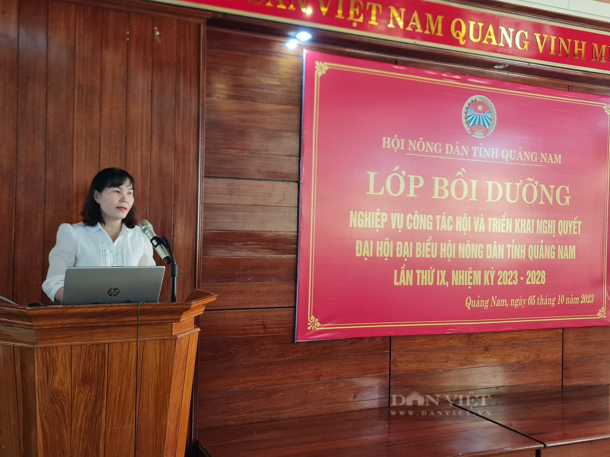 Hơn 100 cán bộ Hội Nông dân ở Quảng Nam được bồi dưỡng nghiệp vụ - Ảnh 1.