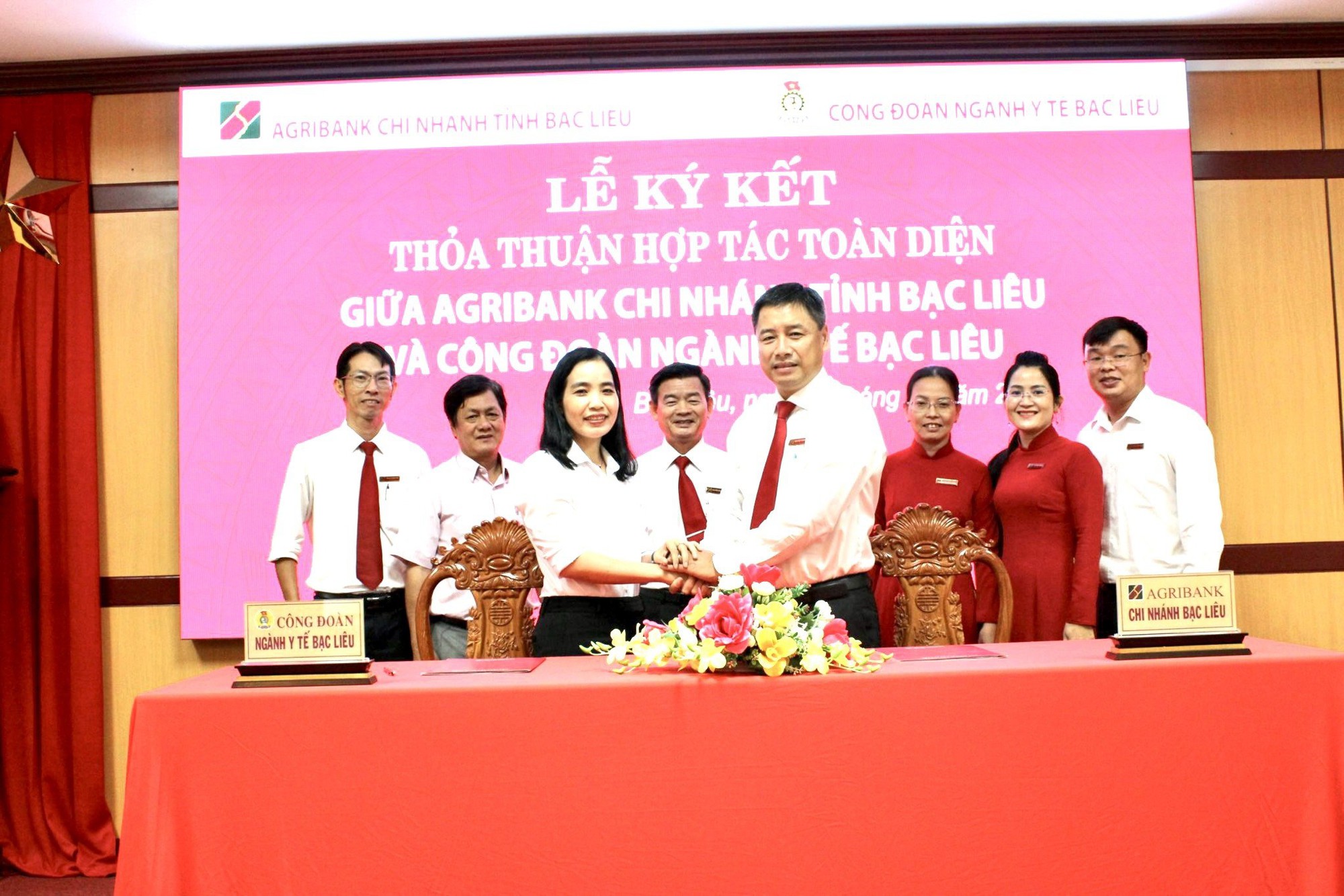 Agribank Bạc Liêu thỏa thuận hợp tác Công đoàn ngành Y tế Bạc Liêu - Ảnh 2. Agribank Bạc Liêu thỏa thuận hợp tác Công đoàn ngành Y tế Bạc Liêu - Ảnh 2.