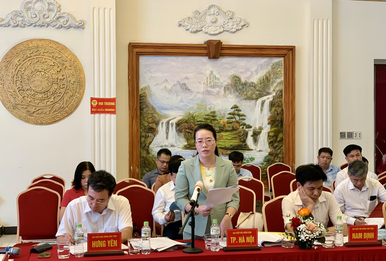 Phó Chủ tịch Hội NDVN Bùi Thị Thơm chủ trì hội nghị tổng kết cụm thi đua số 2 tổ chức tại Hưng Yên- Ảnh 3.