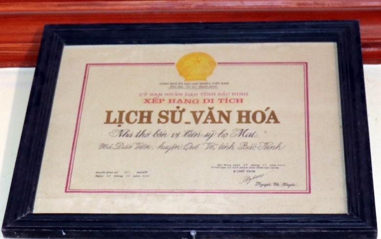 Một làng cổ ở Bắc Ninh có nhà thờ 4 ông tiến sỹ họ Mai có nhiều đồ cổ từ thời nhà Lê - Ảnh 9.