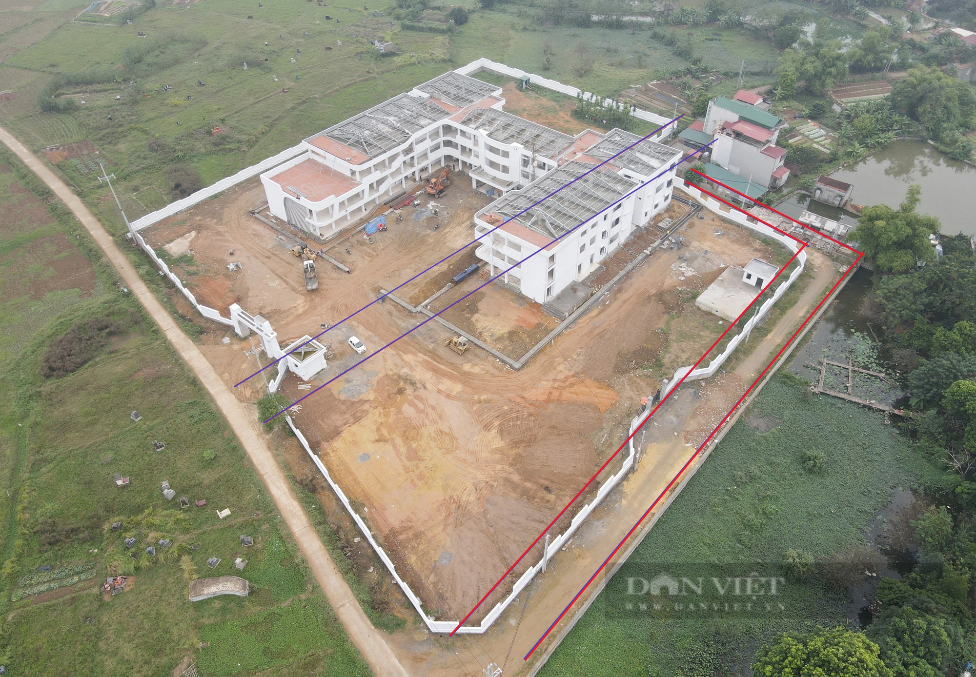 Xây trường mầm non &quot;bẻ cong&quot; đường dân sinh ở xã Phú Kim (huyện Thạch Thất) - Ảnh 5.