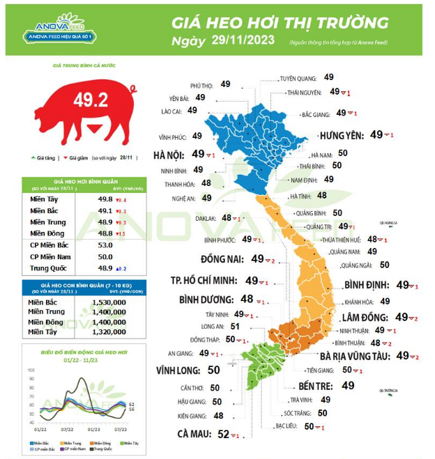 Giá lợn hơi toàn quốc nhuộm sắc đỏ, giảm mạnh đồng loạt - Ảnh 1.