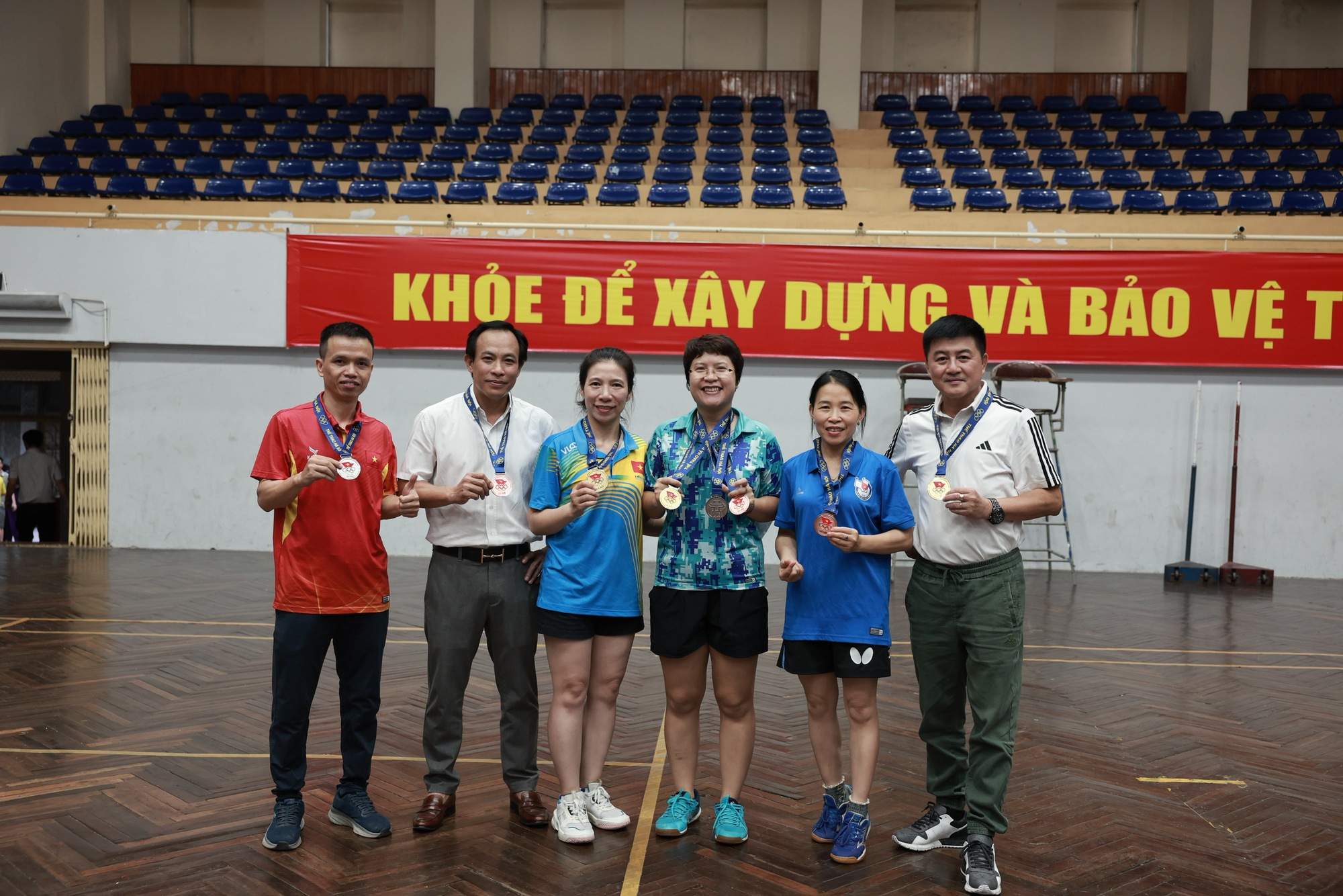 Những hình ảnh đẹp môn bóng bàn tại Hội khỏe Hội Nhà báo TP.Hà Nội mở rộng lần thứ 28 năm 2023 - Ảnh 12.
