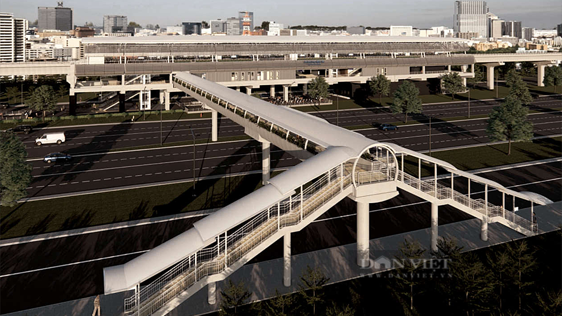 Cầu bộ hành đầu tiên của tuyến metro số 1 sắp hoàn thành - Ảnh 11.