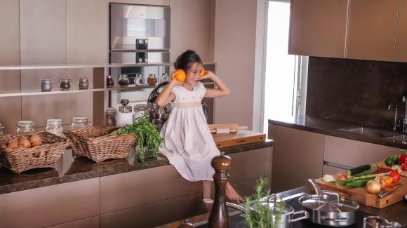 Tận mắt chiêm ngưỡng căn bếp nhà ca sĩ Đoan Trang đẹp đến từng centimet  - Ảnh 4.