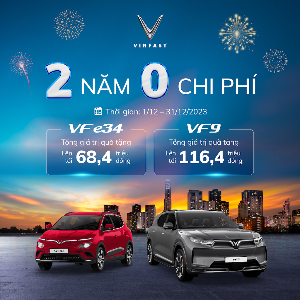 Mua ô tô điện VinFast tháng 12, hưởng ưu đãi “2 năm không chi phí” - Ảnh 1.