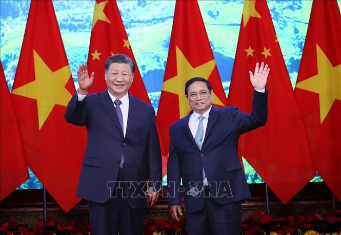 Thủ tướng Phạm Minh Chính hội kiến Tổng Bí thư, Chủ tịch Trung Quốc Tập Cận Bình - Ảnh 3.