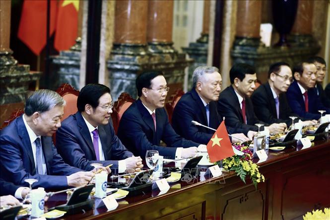 Chủ tịch nước Võ Văn Thưởng hội kiến Tổng Bí thư, Chủ tịch nước Trung Quốc Tập Cận Bình - Ảnh 6.