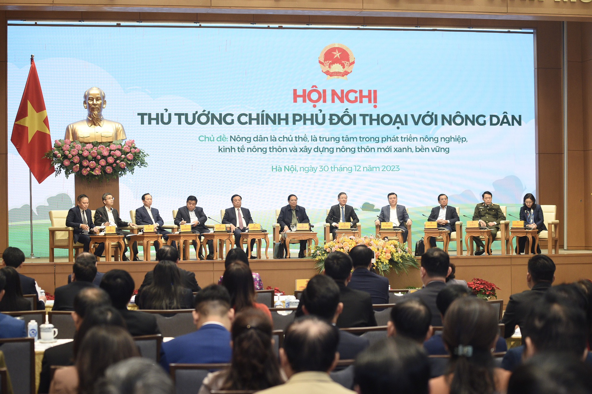 Thủ tướng Phạm Minh Chính đối thoại với nông dân Việt Nam - Ảnh 1. Thủ tướng Phạm Minh Chính đối thoại với nông dân Việt Nam - Ảnh 1.