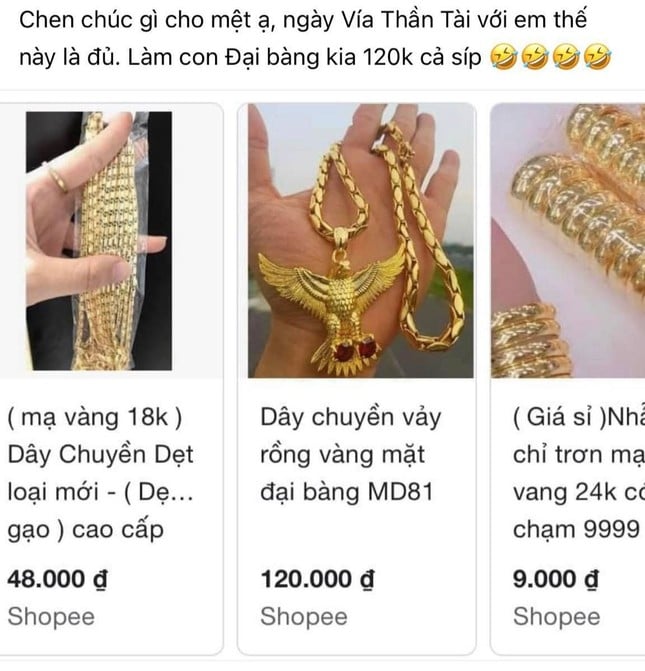 Hài hước những kiểu mua vàng gây sốt mạng xã hội ngày vía Thần tài - Ảnh 2.