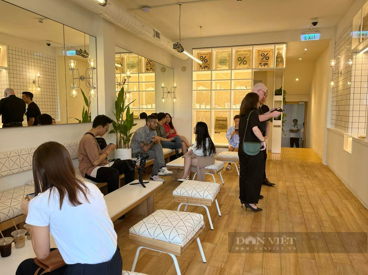 Giới trẻ thích thú check-in quán cafe % Arabica đầu tiên có mặt ở Sài thành - Ảnh 3.