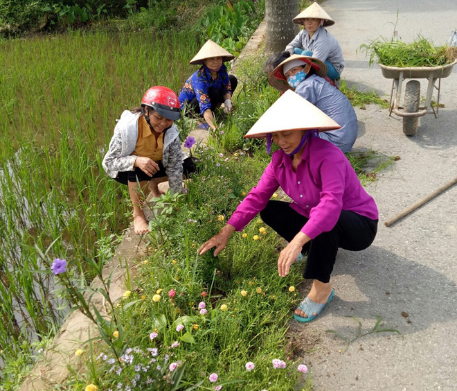 Nông thôn mới Ứng Hòa: Đường làng đẹp như phim, lại có khu vui chơi như công viên, ai cũng đánh giá hài lòng - Ảnh 4.