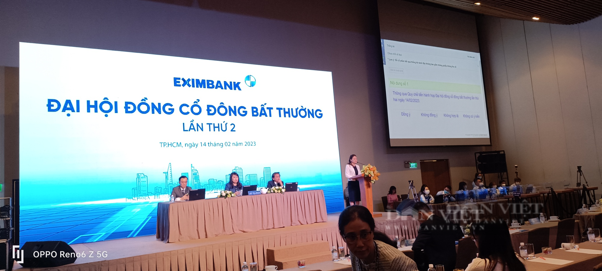 Tỷ lệ cổ đông tham dự đạt 82,27%, Đại hội cổ đông bất thường Eximbank đủ điều kiện tiến hành - Ảnh 2.