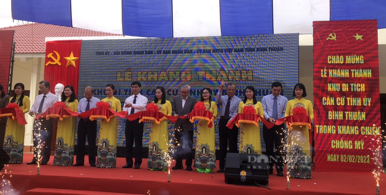 Khánh thành Khu di tích Căn cứ Tỉnh ủy Bình Thuận trong kháng chiến chống Mỹ - Ảnh 1.