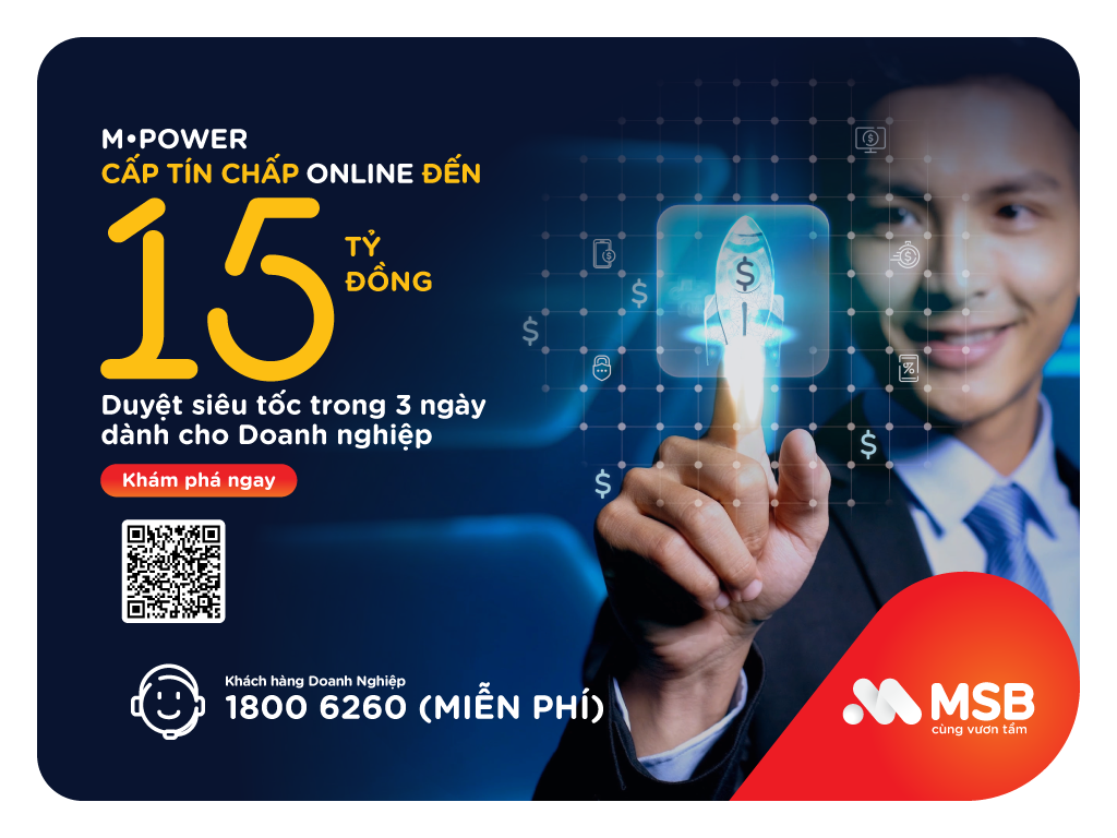 MSB và MISA hỗ trợ doanh nghiệp vay trực tuyến không tài sản đảm bảo lên tới 15 tỷ đồng - Ảnh 1.