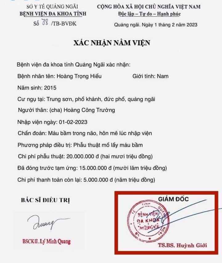 Làm giả giấy chứng nhận nằm viện để kêu gọi từ thiện nở rộ ở nhiều nơi - Ảnh 3.