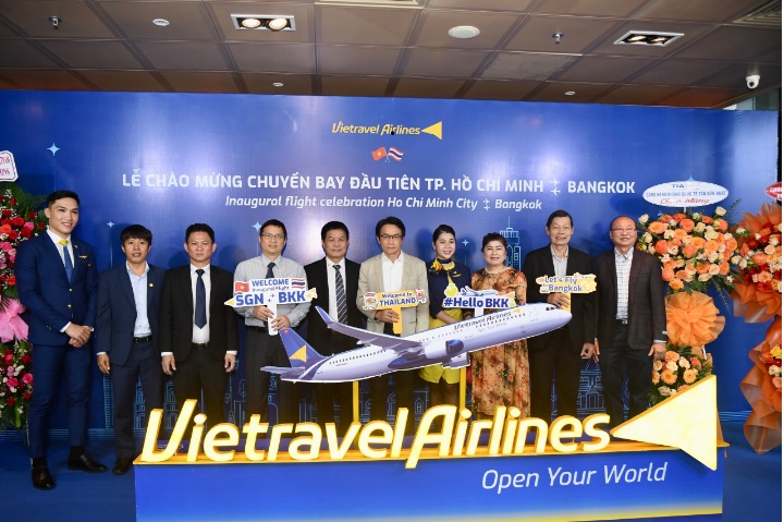 Vietravel Airlines khai trương đường bay TP Hồ Chí Minh - Bangkok - Ảnh 1.