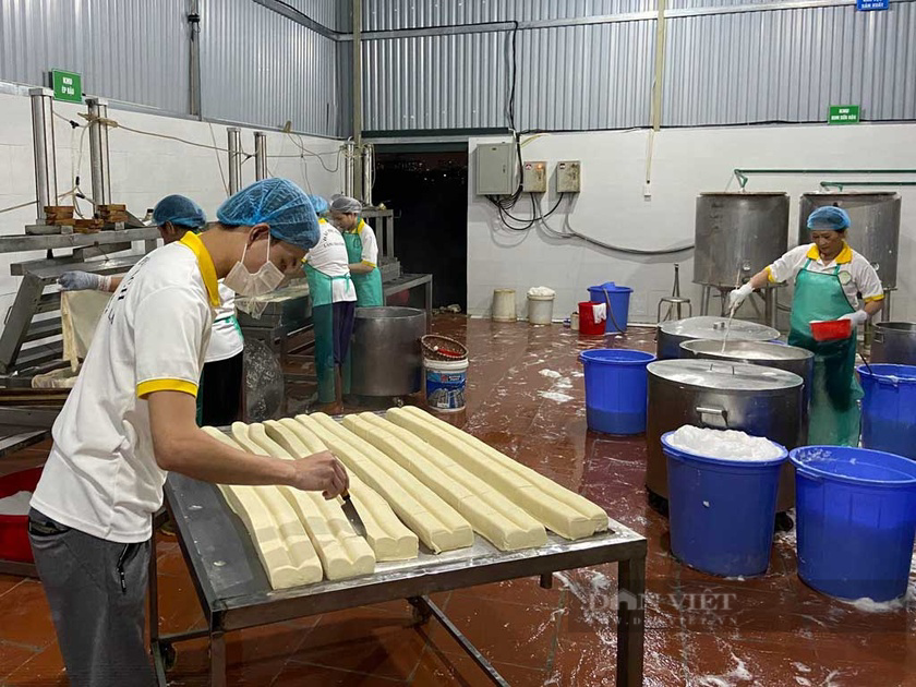 Độc đáo món đậu phụ “vạn người mê” tại huyện ngoại thành Hà Nội - Ảnh 3.
