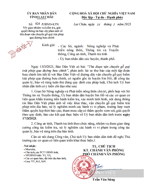 Chủ tịch Uỷ ban nhân dân tỉnh Lai Châu chỉ đạo xử lý nghiêm vụ phá rừng ở Sìn Hồ - Ảnh 1.