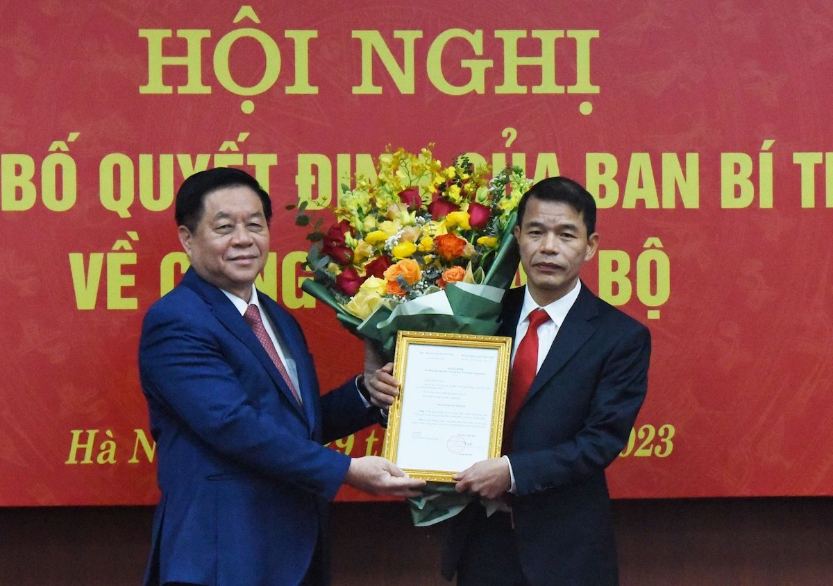 Ban Bí thư bổ nhiệm Phó Trưởng Ban Tuyên giáo Trung ương - Ảnh 1.