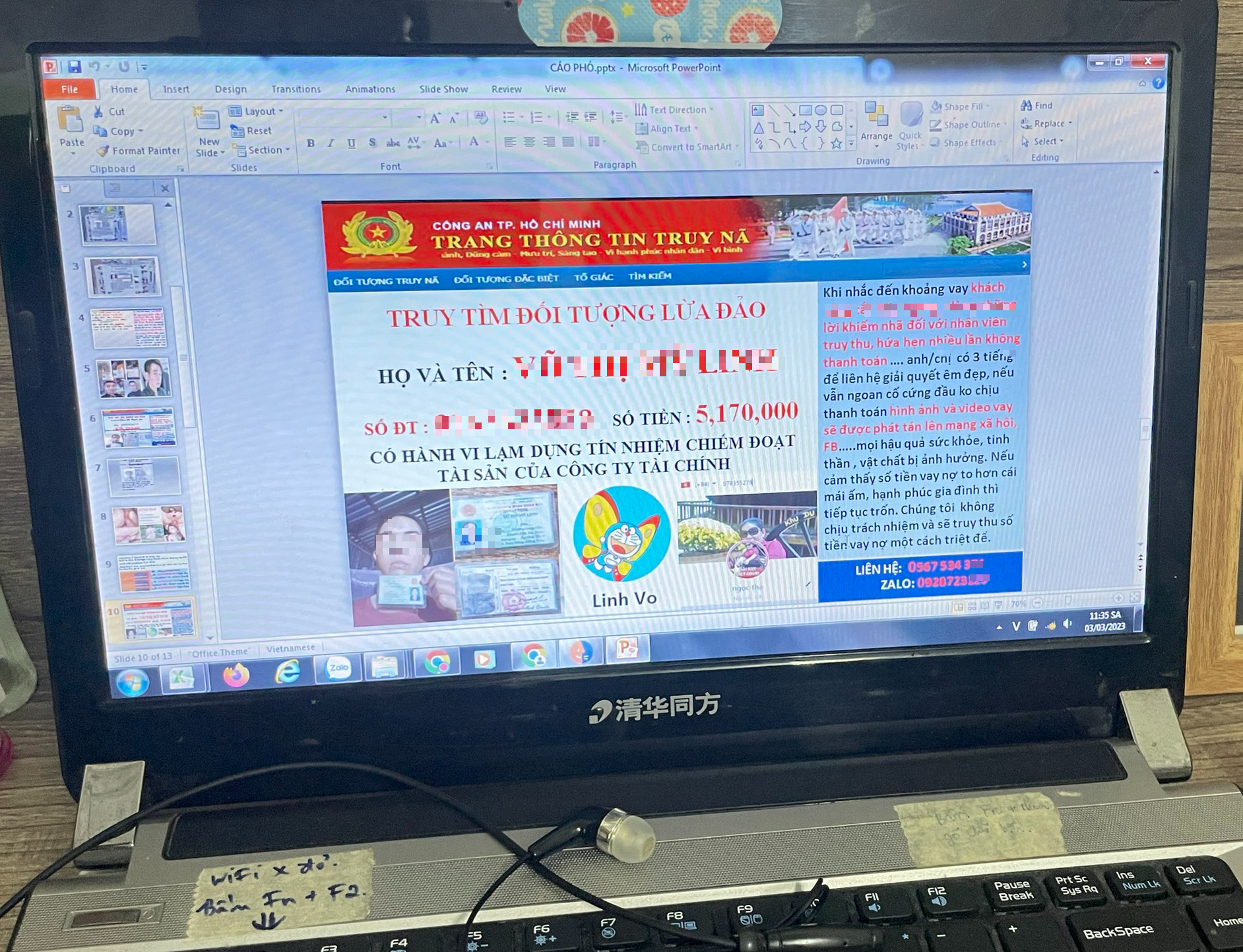 Công an truy tìm người đứng sau điều hành nhóm nữ đòi nợ thuê bằng cách cắt ghép ảnh, đe dọa các &quot;con nợ&quot; - Ảnh 2.