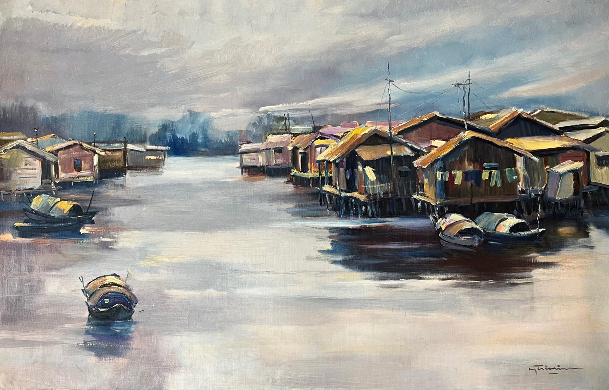Nửa thế kỷ, tranh của Nguyễn Trí Minh mới về tại Sài Gòn - Ảnh 2.