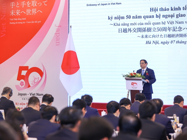 Thủ tướng Chính phủ tham dự Hội thảo kinh tế cấp cao kỷ niệm 50 năm quan hệ Việt Nam-Nhật Bản - Ảnh 3. Thủ tướng Chính phủ tham dự Hội thảo kinh tế cấp cao kỷ niệm 50 năm quan hệ Việt Nam-Nhật Bản - Ảnh 3.