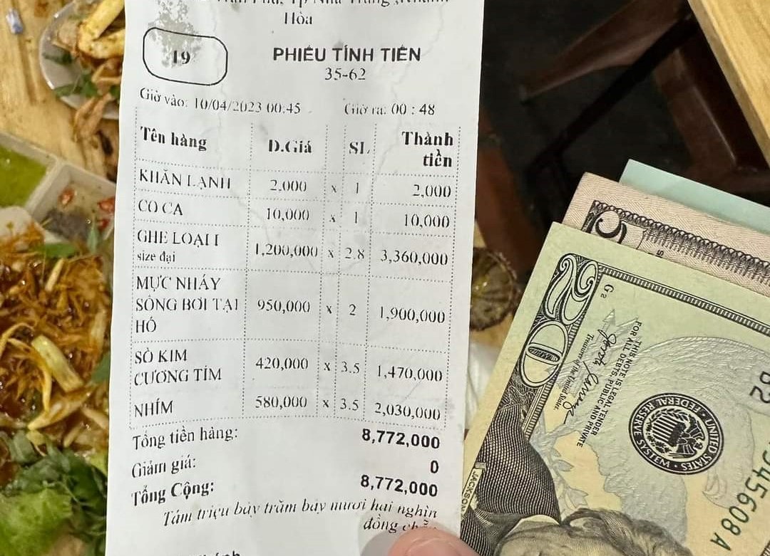 Thông tin mới nhất về vụ nhà hàng hải sản ở Nha Trang bị tố &quot;chặt chém&quot; - Ảnh 2.