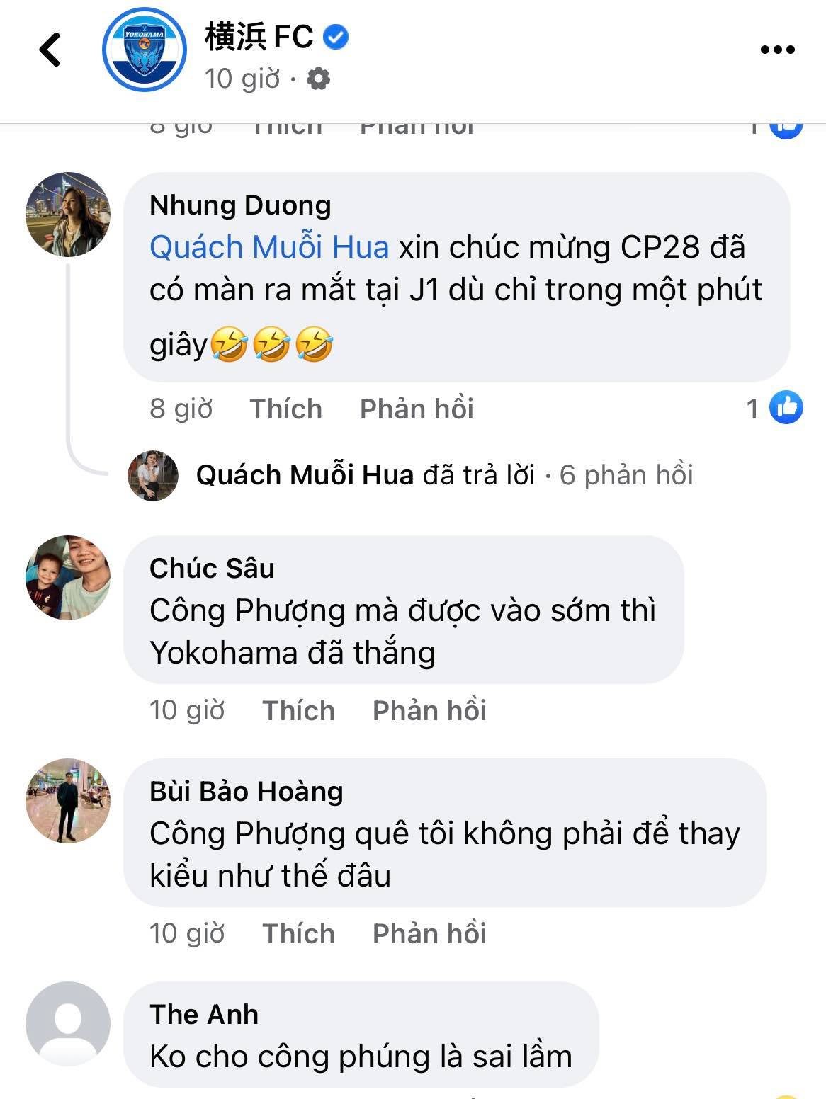 CĐV Việt Nam bức xúc khi Công Phượng ra mắt Yokohama FC 1 phút, chạm bóng 1 lần - Ảnh 2.