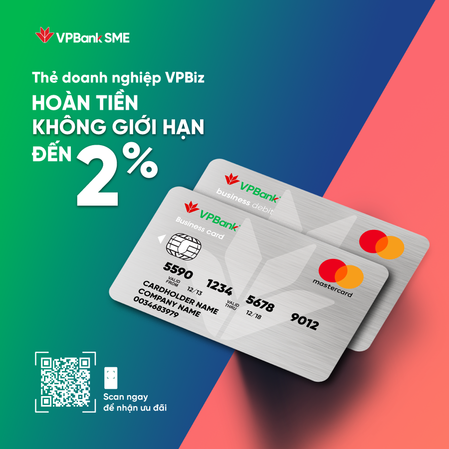 Bộ đôi thẻ VPBiz của VPBank tung ưu đãi hoàn tiền hấp dẫn - Ảnh 1.