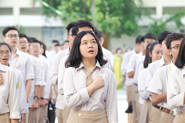 Một trường THPT công lập  khá “hot”, học phí không tăng trong 3 năm - Ảnh 1.