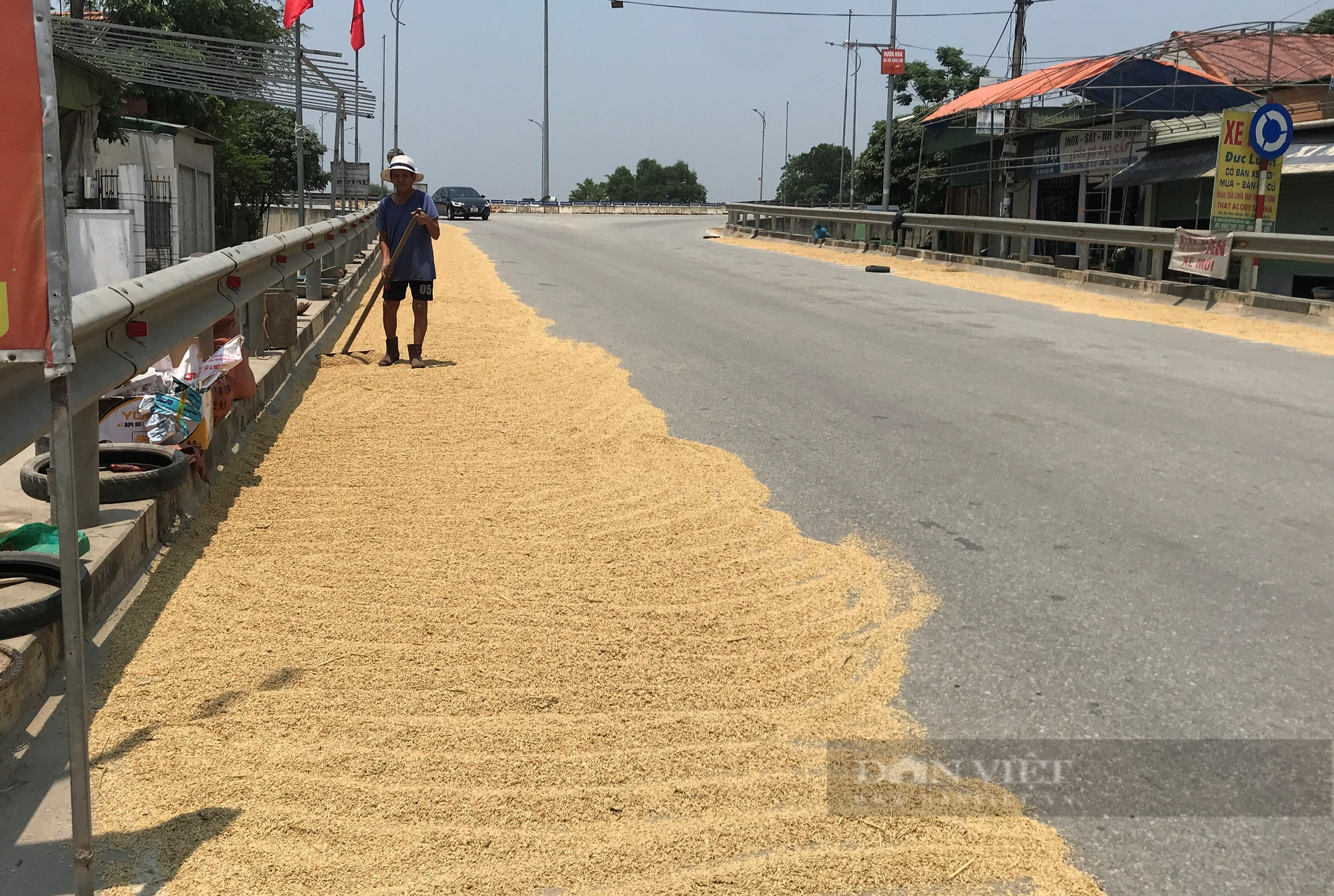 Đánh cược với tính mạng, nông dân ra quốc lộ phơi nông sản giữa dòng phương tiện lao vun vút - Ảnh 9.