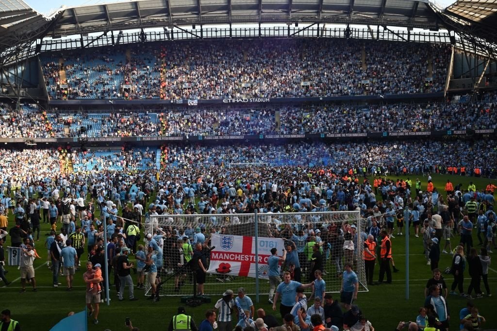 Chùm ảnh: Man City đăng quang chức vô địch Premier League 2022/23 - Ảnh 1.
