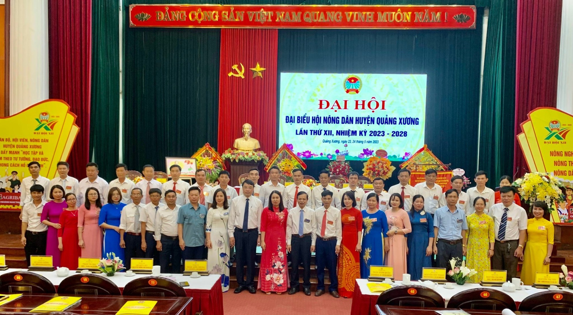  Đại hội đại biểu Hội Nông dân huyện Quảng Xương, ông Nguyễn Văn Linh tái đắc cử chức Chủ tịch - Ảnh 3.