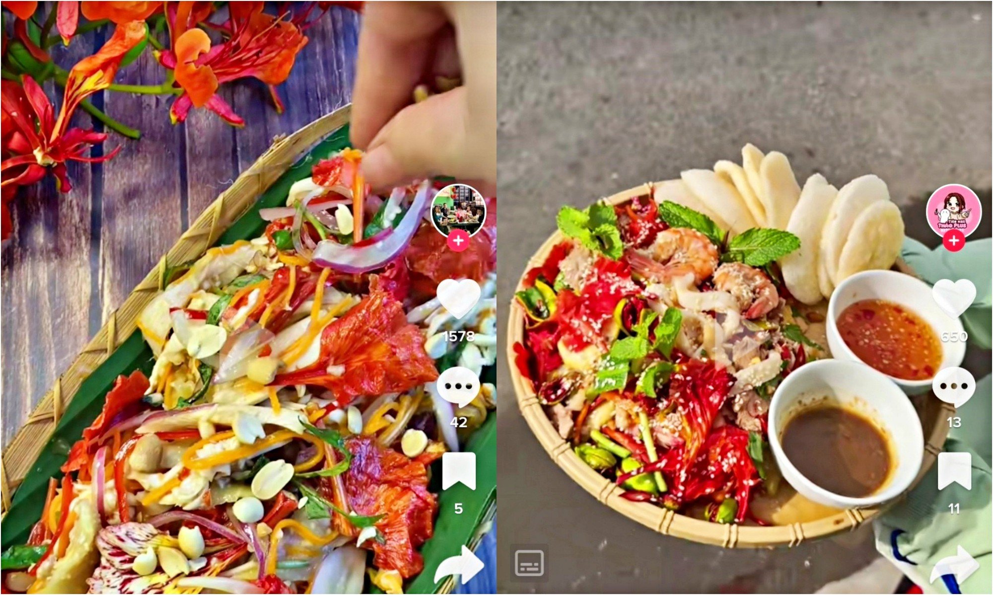 Bắt trend gỏi gà măng cụt, nhiều món ăn lạ từ hoa, quả đồng loạt lên ngôi - Ảnh 3.
