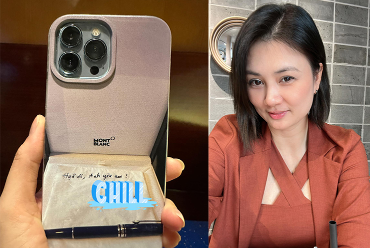 Hoa khôi bóng chuyền Kim Huệ đăng ảnh ốp điện thoại độc: “Huệ ơi, Anh yêu em!” - Ảnh 1.