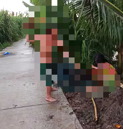 Vĩnh Long: Làm rõ clip vụ người đàn ông cầm chổi đánh, dùng chân đạp, túm tóc lôi người phụ nữ  - Ảnh 3.