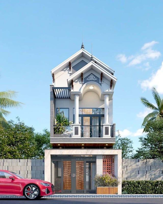 10 mẫu nhà mái thái đẹp quên lối về - Ảnh 9.