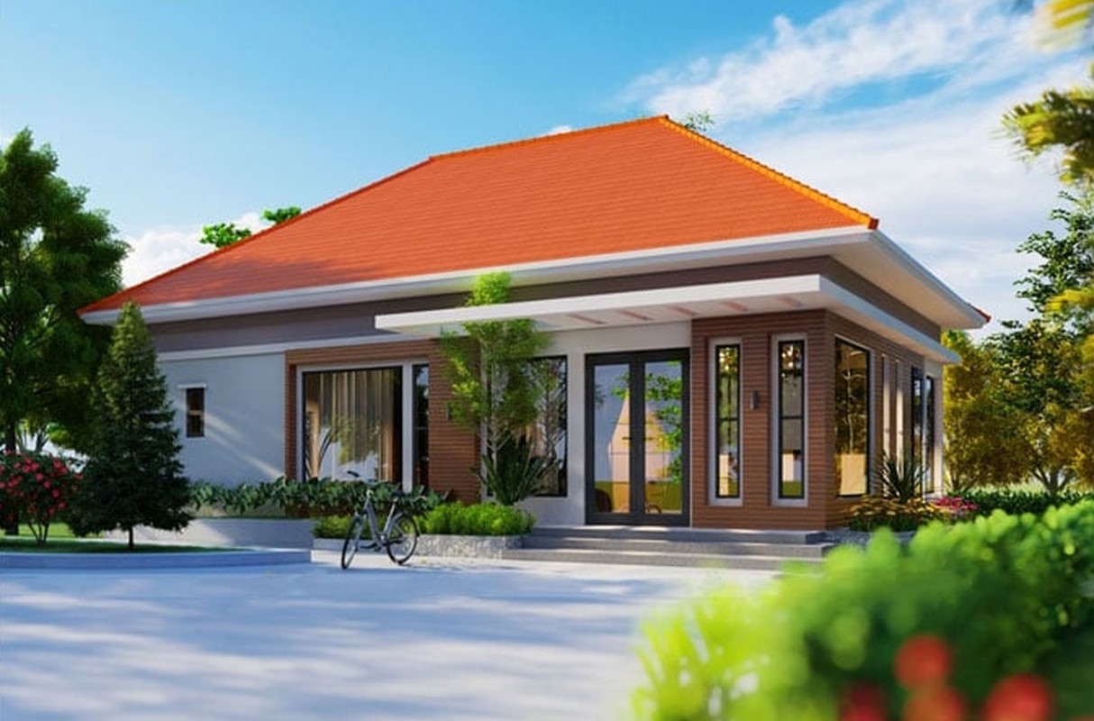 10 mẫu nhà mái thái đẹp quên lối về - Ảnh 8.