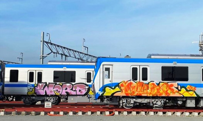 Bắt kẻ vẽ bậy đoàn tàu metro lao động công ích? - Ảnh 1.