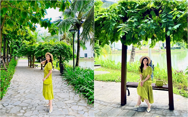 Nữ diễn viên miền Bắc có biệt thự 60 tỷ, mùa hè sung sướng trốn nóng trong bể bơi &quot;resort tại gia&quot; - Ảnh 10.