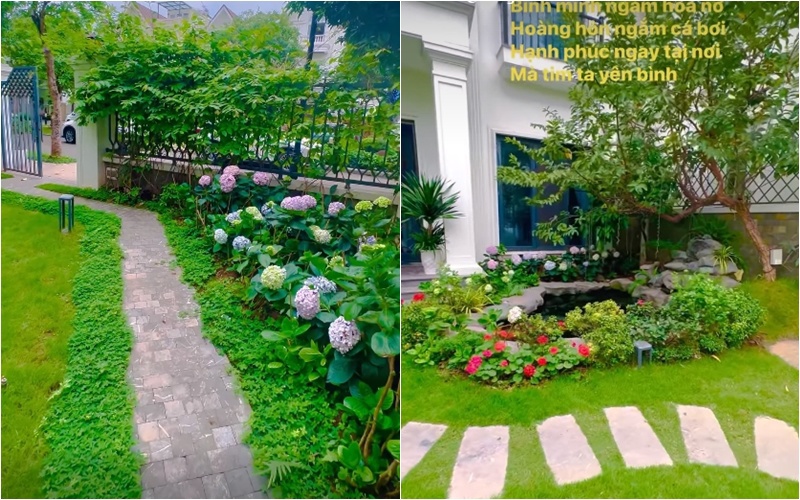 Nữ diễn viên miền Bắc có biệt thự 60 tỷ, mùa hè sung sướng trốn nóng trong bể bơi &quot;resort tại gia&quot; - Ảnh 8.