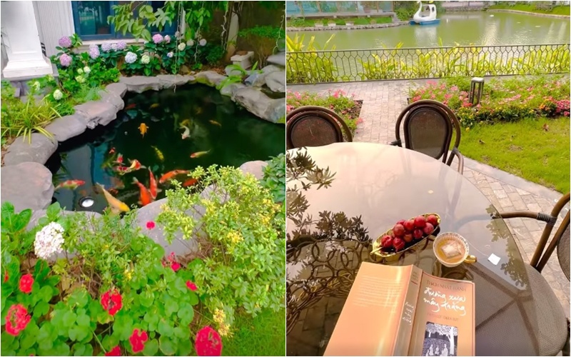 Nữ diễn viên miền Bắc có biệt thự 60 tỷ, mùa hè sung sướng trốn nóng trong bể bơi &quot;resort tại gia&quot; - Ảnh 9.